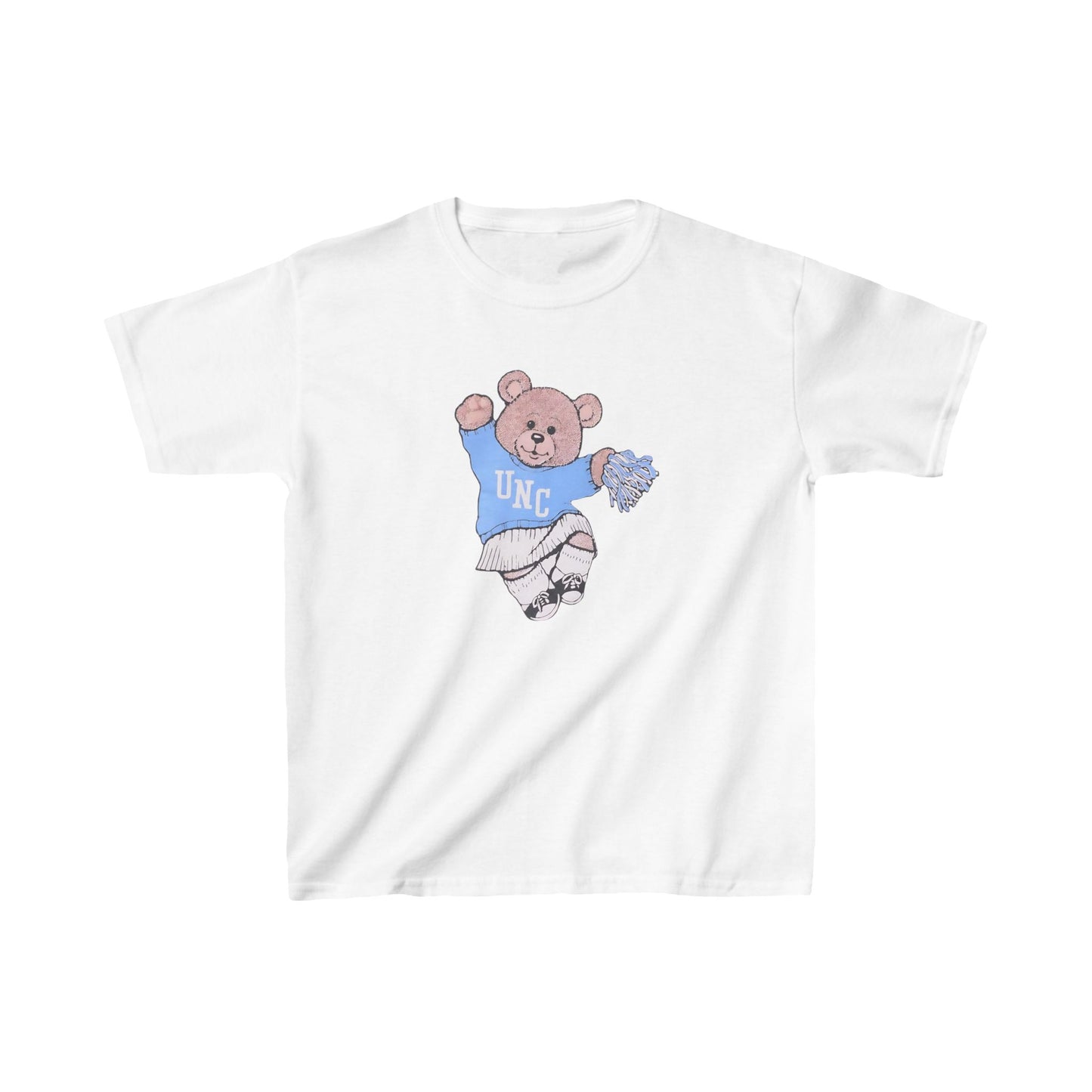 90's UNC Cheer Bear Kids Heavy Cotton™ Tee