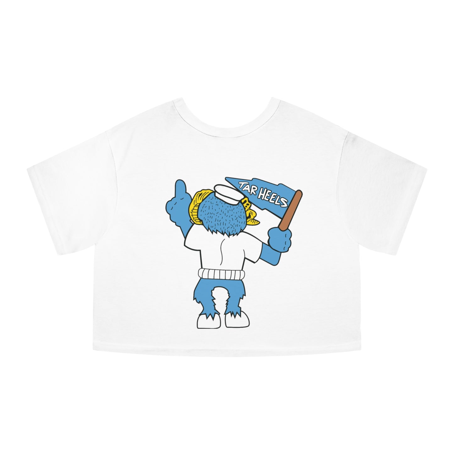Retro 80's Carolina Ramses Champion Women's Heritage Cropped T-Shirt