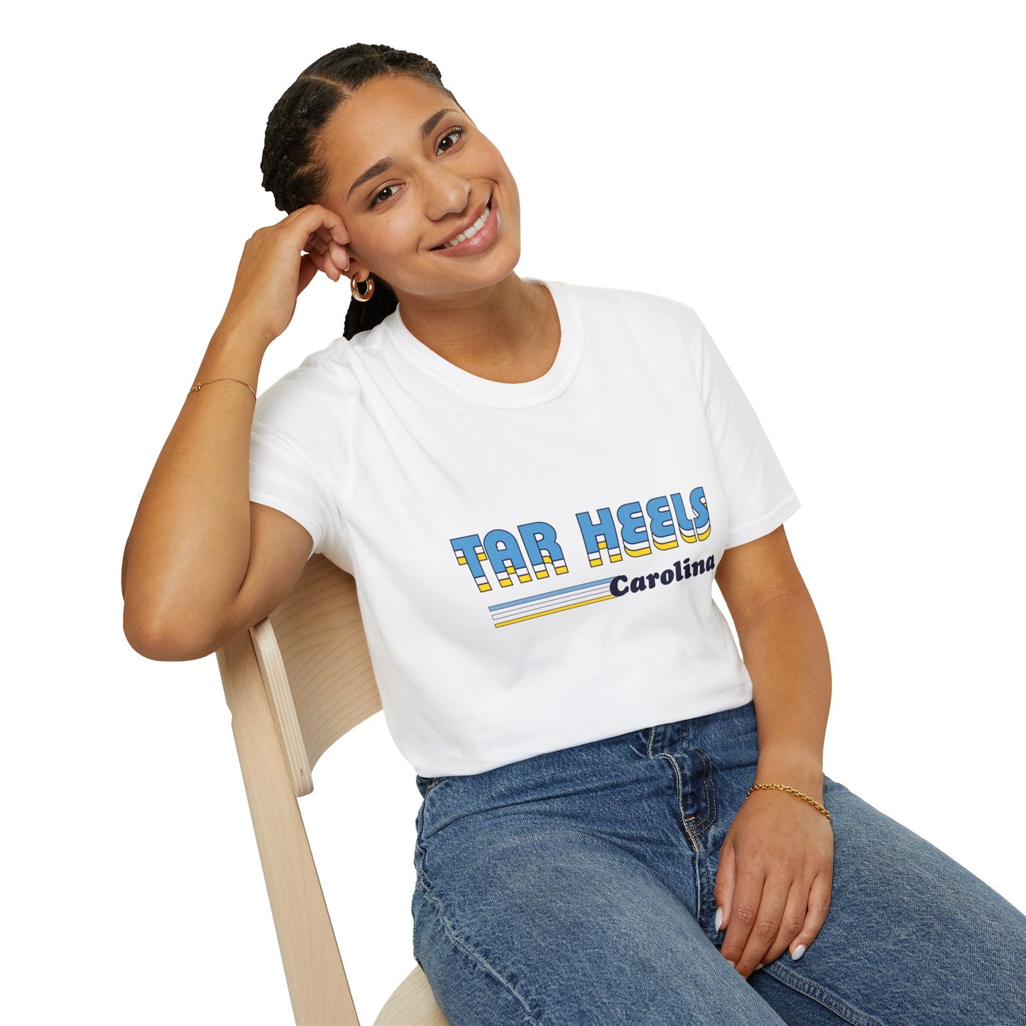 70's Retro Tar Heel's Unisex Softstyle T-Shirt