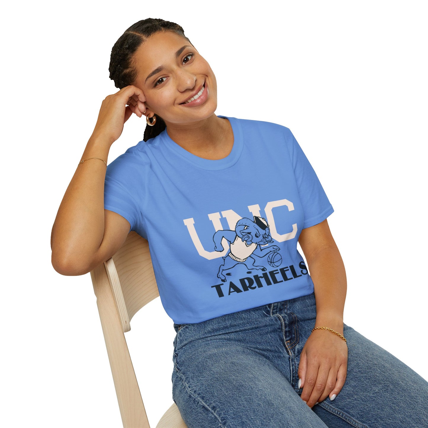 Vintage Carolina Ramses Basketball Unisex Softstyle T-Shirt