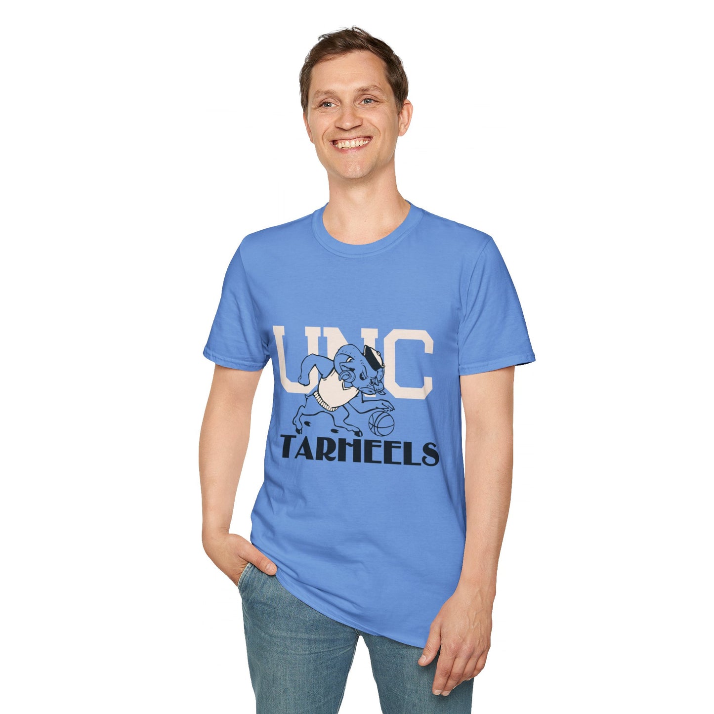 Vintage Carolina Ramses Basketball Unisex Softstyle T-Shirt