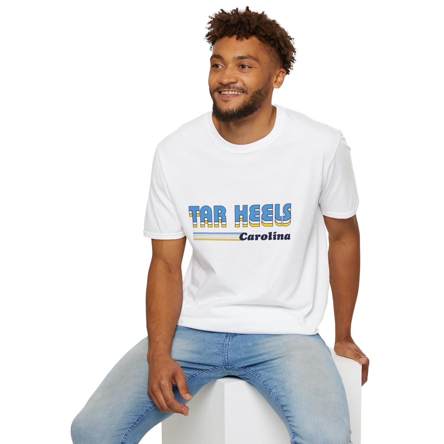 70's Retro Tar Heel's Unisex Softstyle T-Shirt