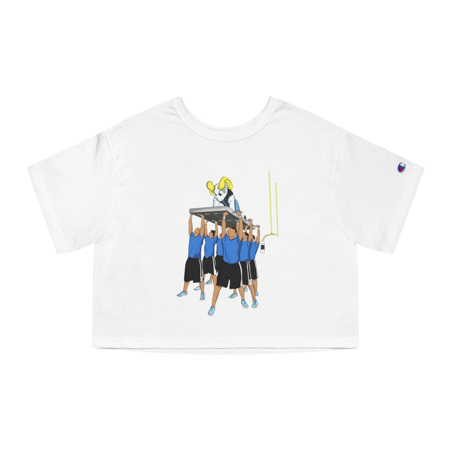 Tar Heel Touchdown Champion Women's Heritage Cropped T-Shirt