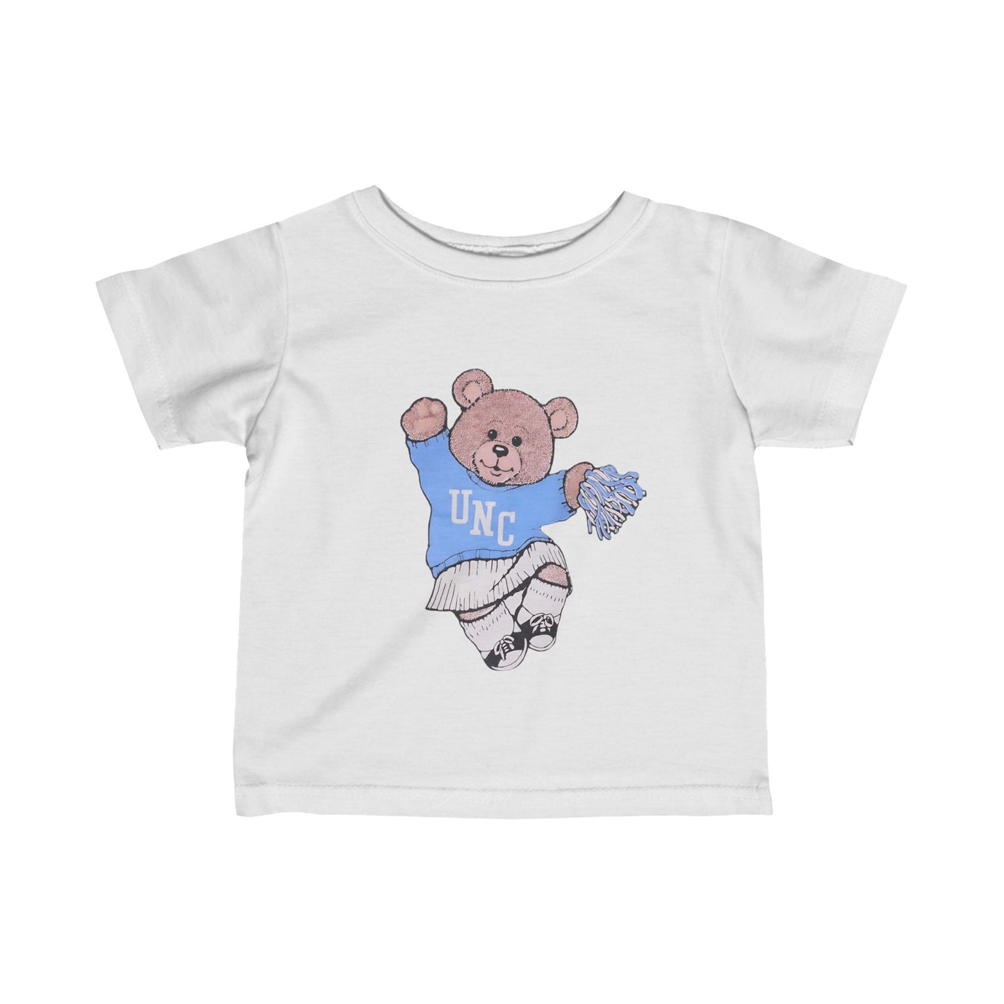 90's Cheer Bear Tar Heels Infant Fine Jersey Tee