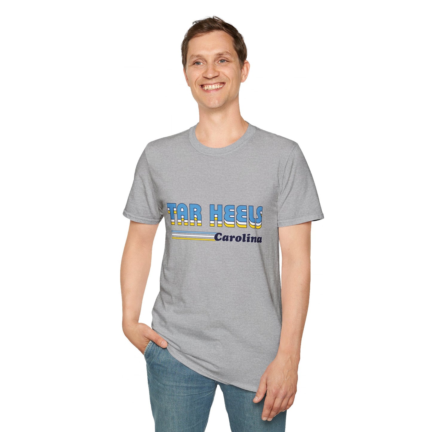 70's Retro Tar Heel's Unisex Softstyle T-Shirt