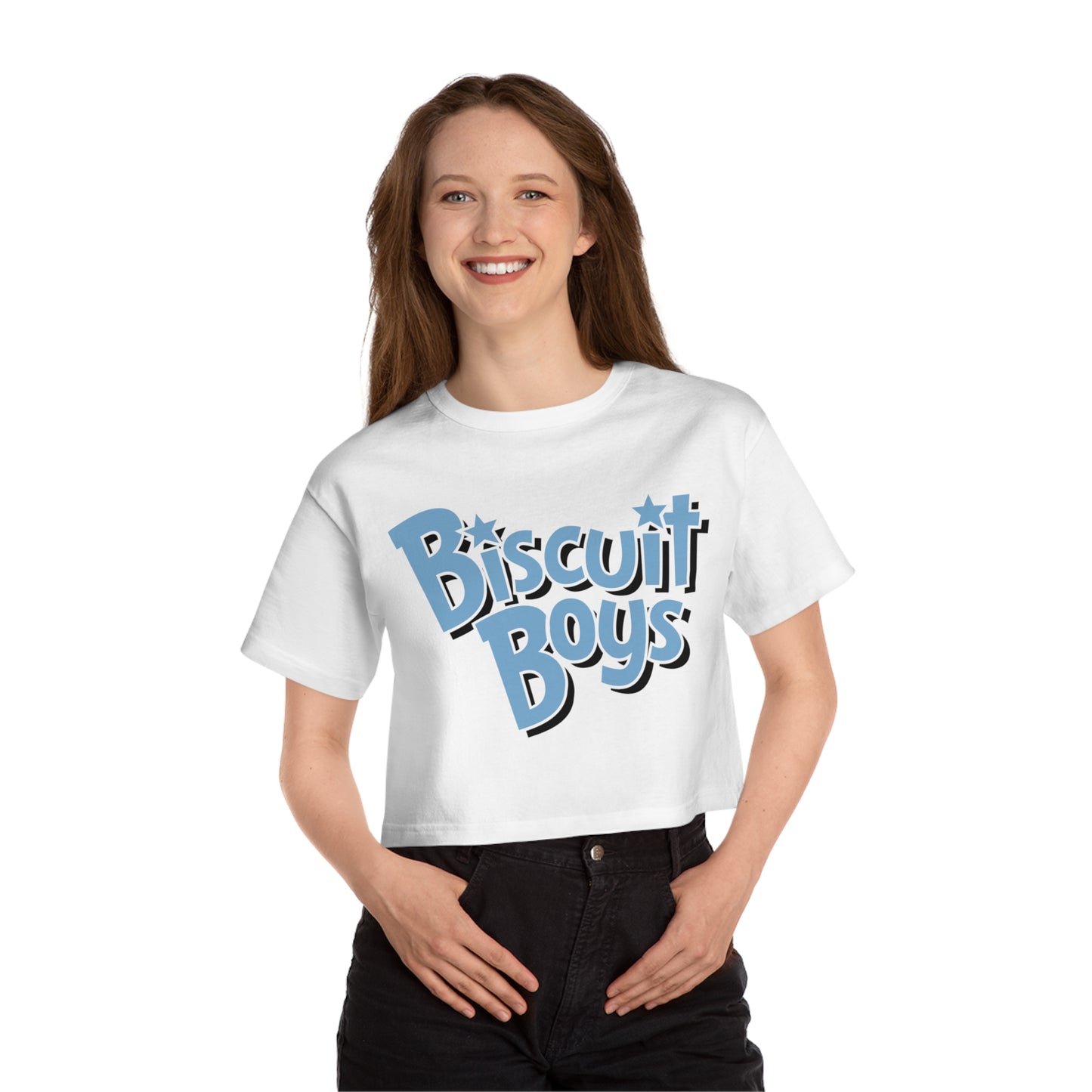 Biscuit Boys Champion Women's Heritage Cropped T-Shirt