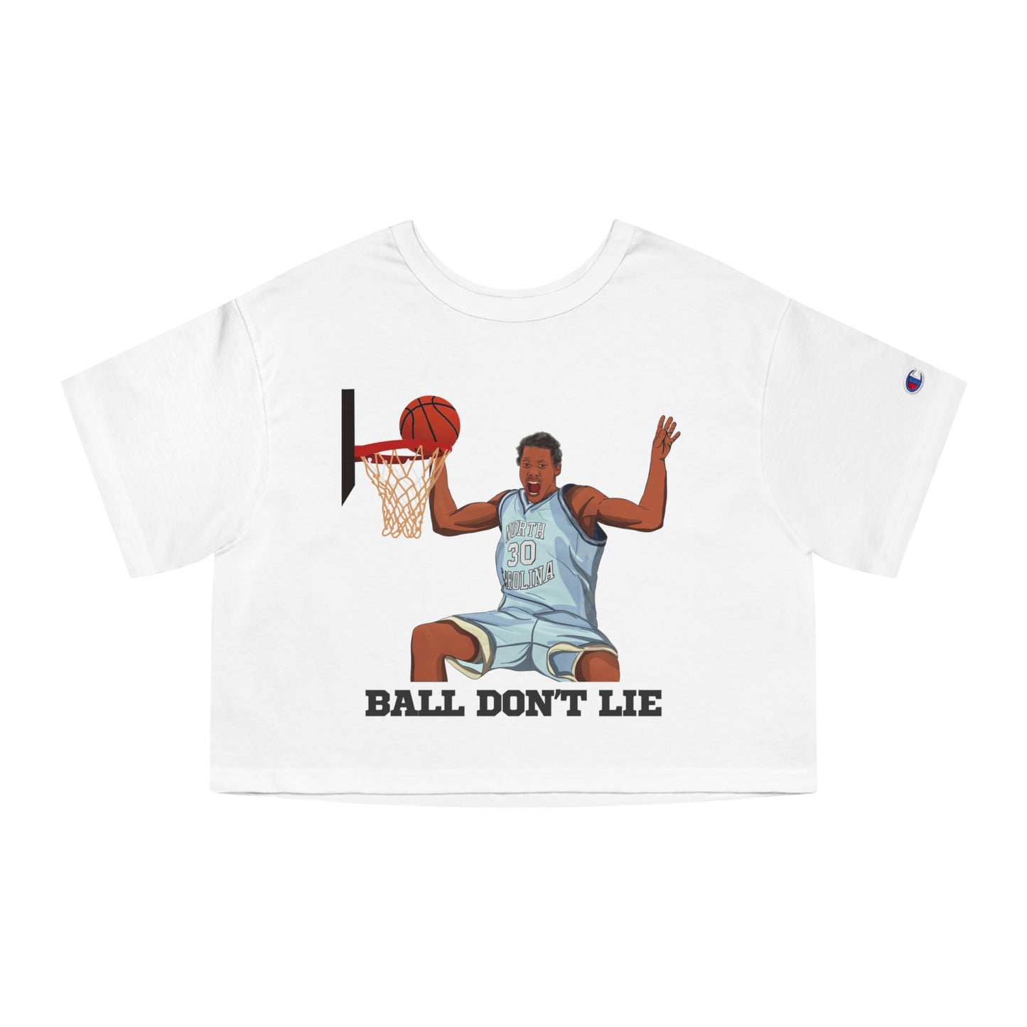 "Ball Don't Lie" Rasheed Wallace Champion Women's Heritage Cropped T-Shirt