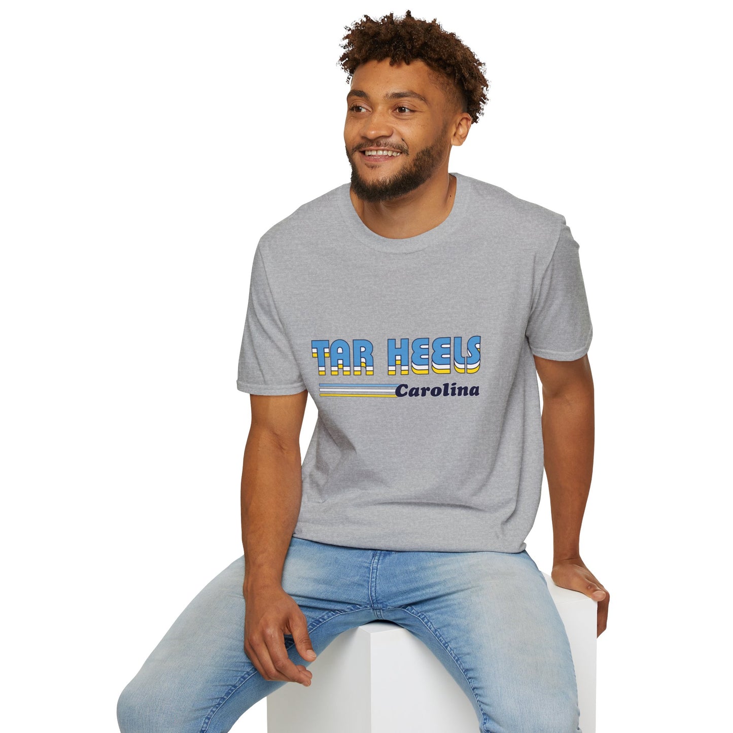70's Retro Tar Heel's Unisex Softstyle T-Shirt