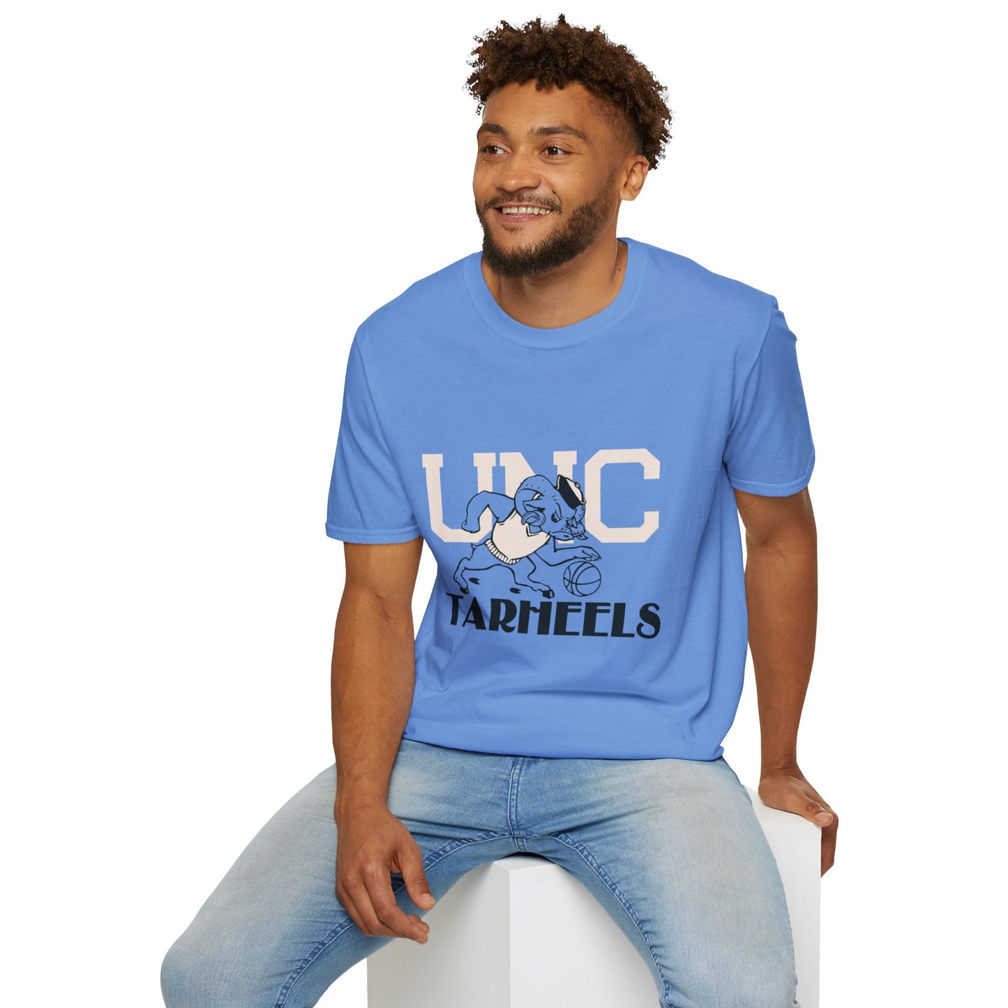 Vintage Carolina Ramses Basketball Unisex Softstyle T-Shirt