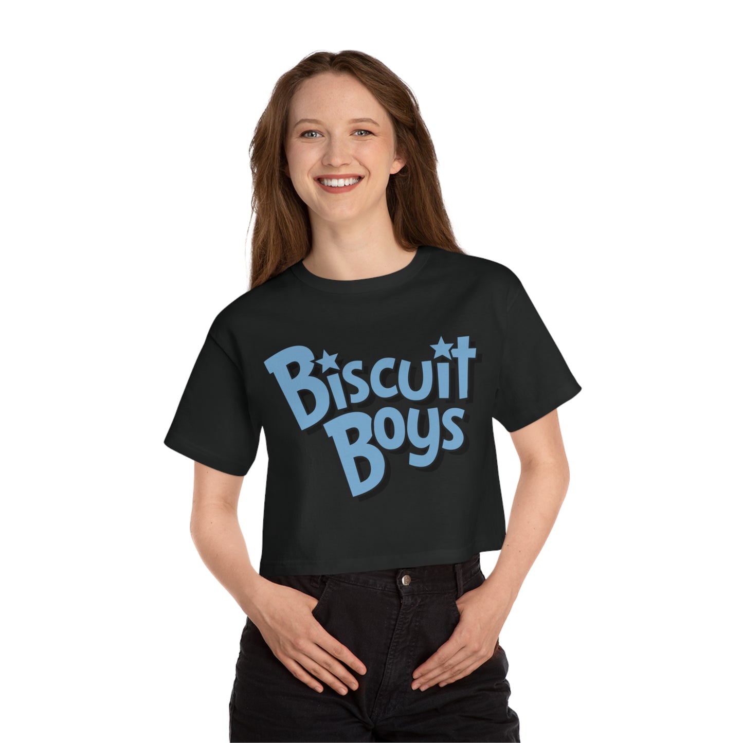 Biscuit Boys Champion Women's Heritage Cropped T-Shirt