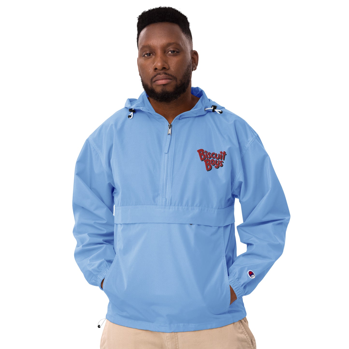 "Biscuit Boys" Carolina Basketball Embroidered Champion Packable Jacket