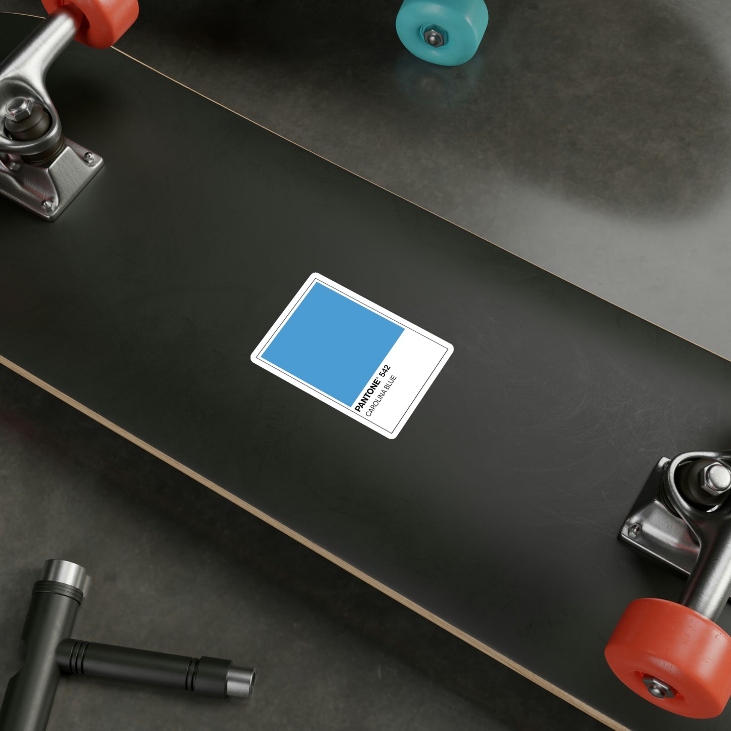 Pantone Carolina Blue Kiss-Cut Vinyl Sticker