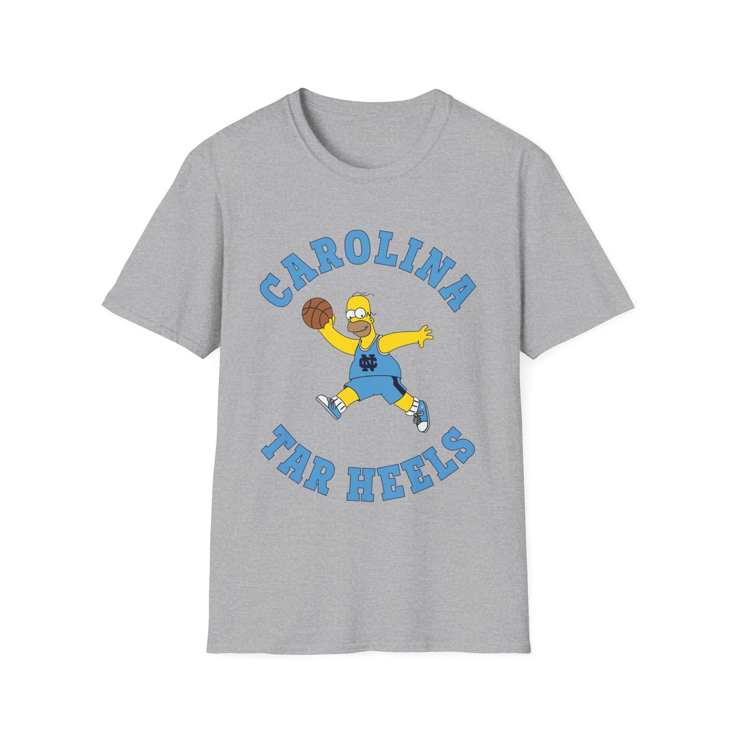 Homer Simpson Carolina Basketball Tar Heels Unisex Softstyle T-Shirt