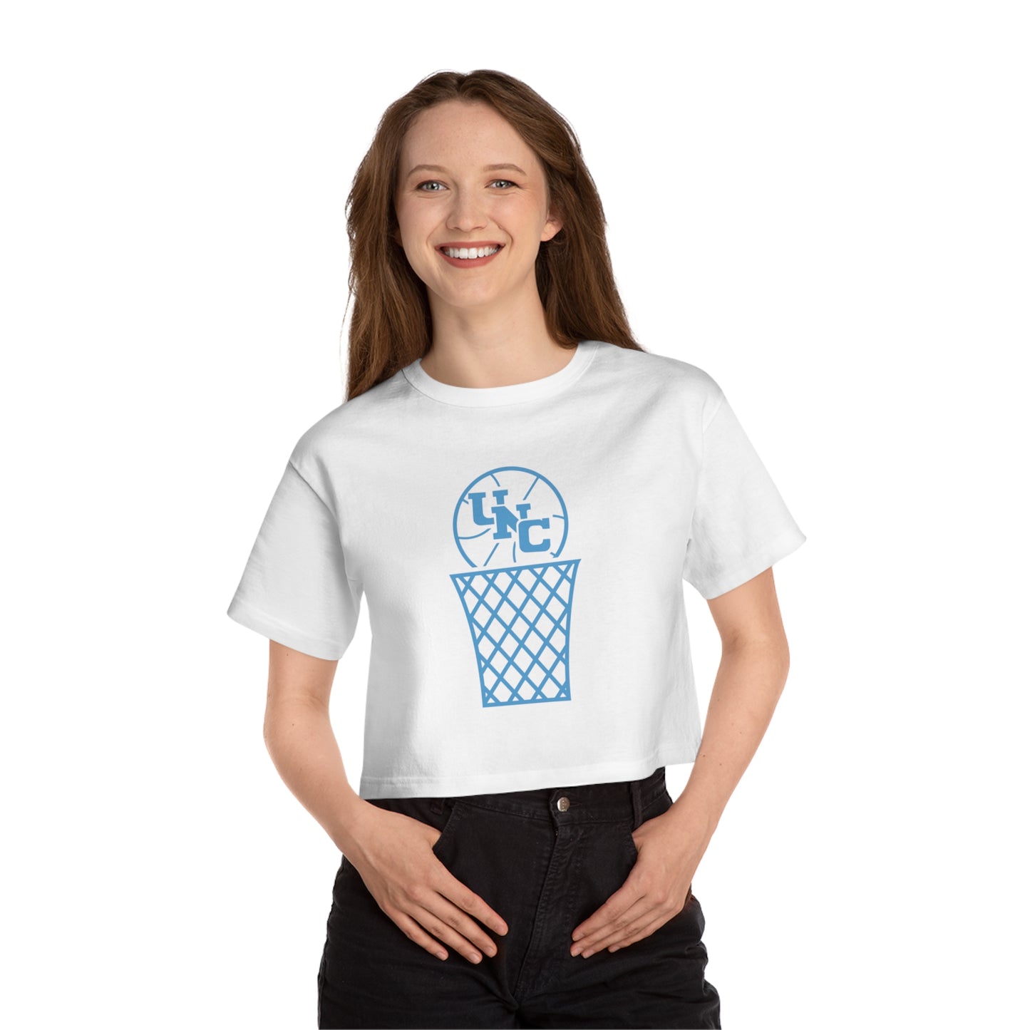 UNC Basketball Champion Women's Heritage Cropped T-Shirt