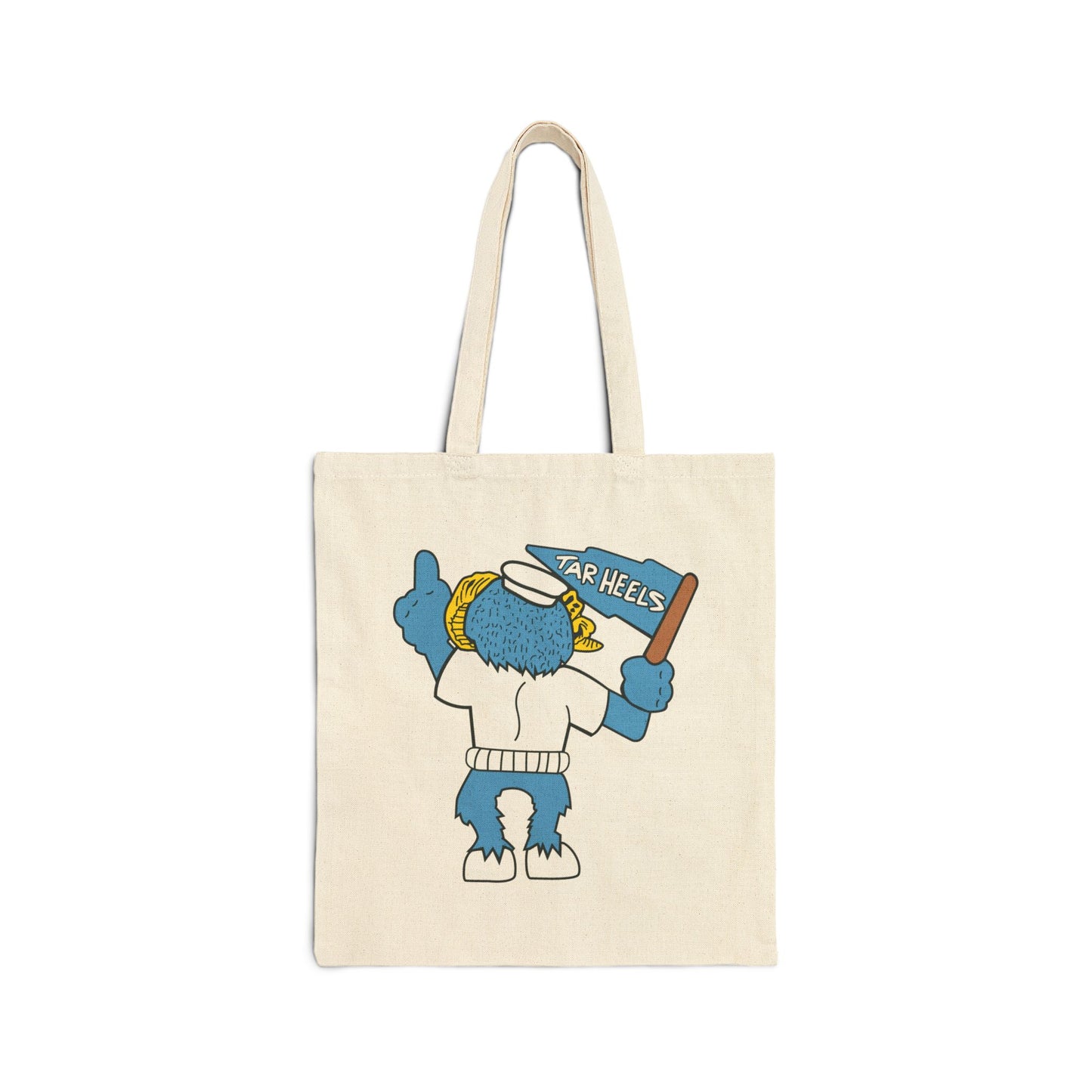 Carolina Tar Heels Vintage Ramses Cotton Canvas Tote Bag