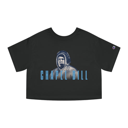 Coach Bill Belichick "Chapel Bill" Champion Women's Heritage Cropped T-Shirt