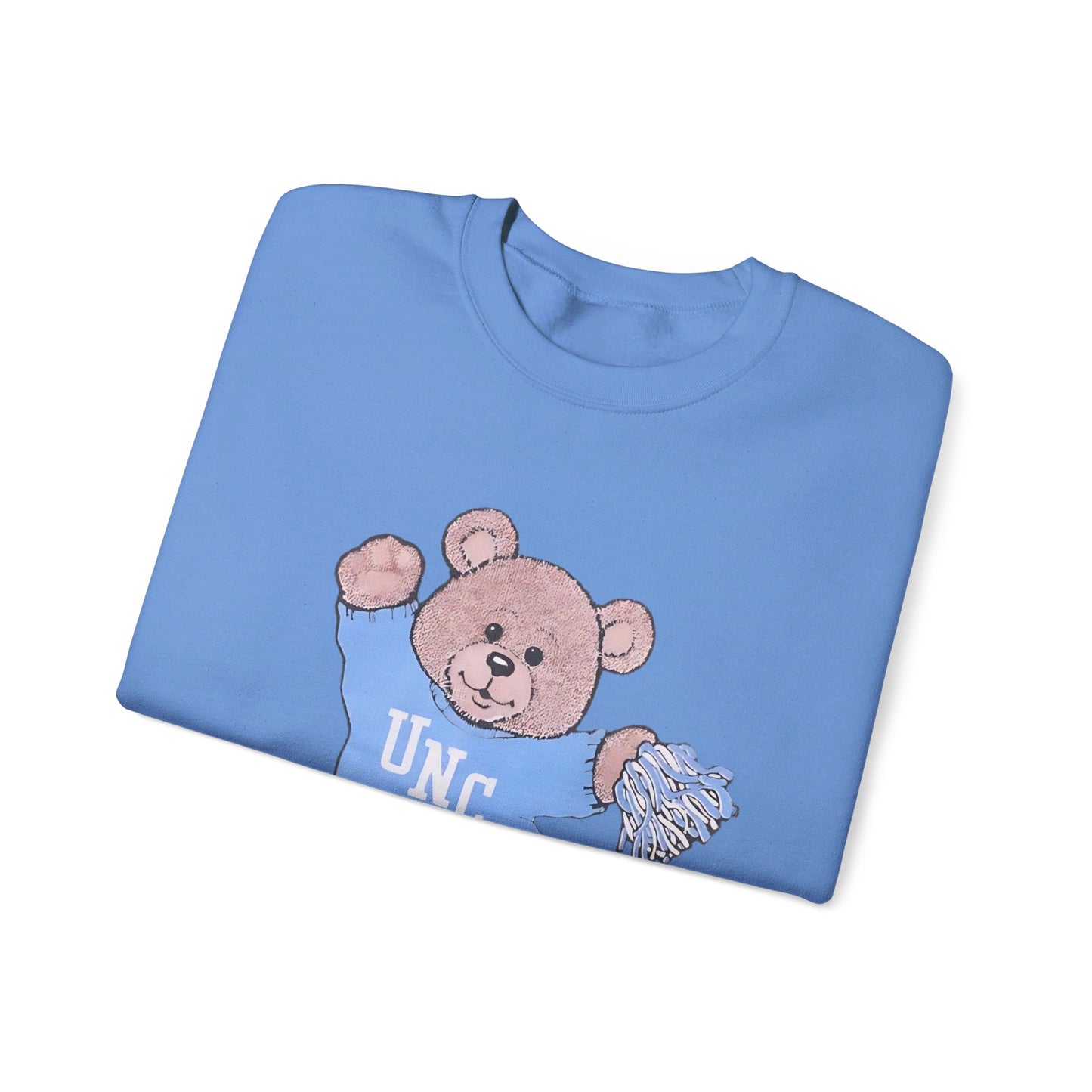 90's Carolina Cheer Bear Unisex Heavy Blend™ Crewneck Sweatshirt