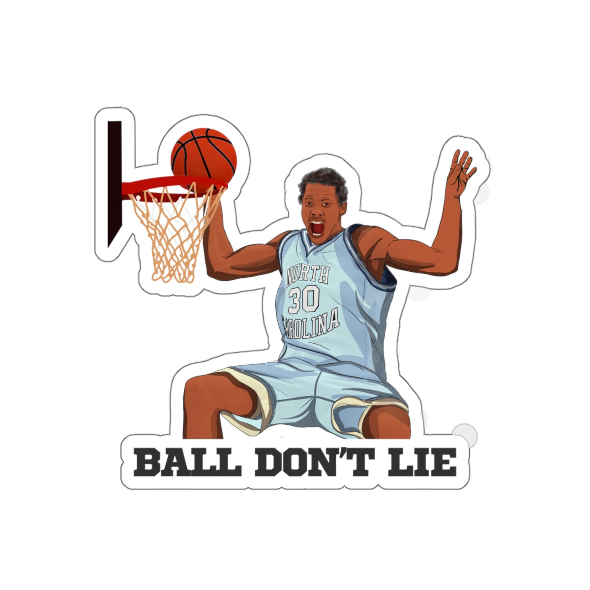 Rasheed Wallace Ball Don't Lie 4" Sticker