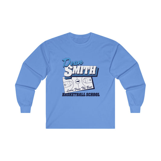 Dean Smith North Carolina UNC Basketball Vintage Unisex Long Sleeve Tee