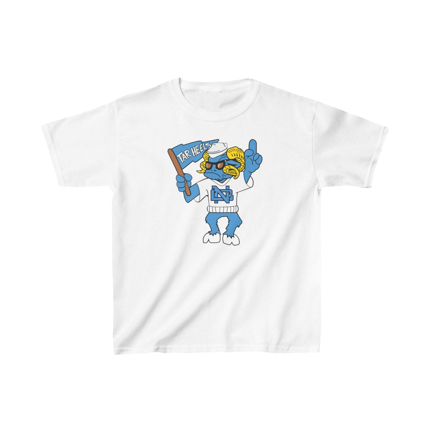 Retro 80s UNC Ramses Kids Heavy Cotton™ Tee