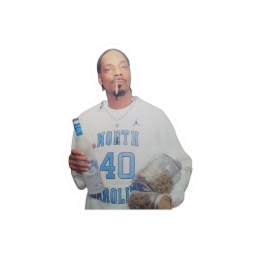 Snoop Dogg UNC Jersey Kiss-Cut Vinyl Sticker