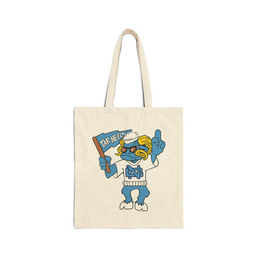 Carolina Tar Heels Vintage Ramses Cotton Canvas Tote Bag