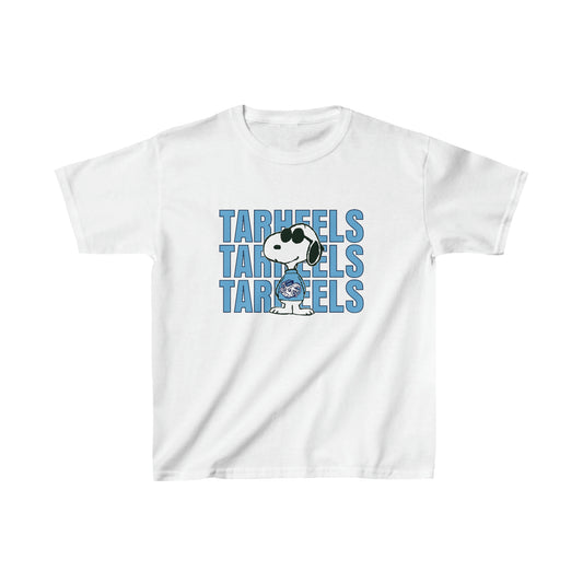 Vintage 80s Snoopy UNC Tar Heels Kids Heavy Cotton™ Tee